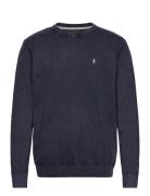 Mcs O-Neck Knit Austin Men Tops Knitwear Round Necks Navy MCS