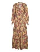 Flowerprinted Cotton Maxi Dress Maxikjole Festkjole Multi/patterned St...