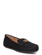 Barnsbury Suede Loafer Mokasiner Lave Sko Black Lauren Ralph Lauren