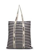 Carrier Midi Tasaraita Shopper Veske Navy Marimekko