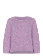 Tortugall Knit Jumper Ss Tops Knitwear Jumpers Purple Lollys Laundry