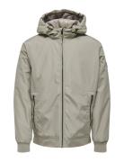 Onsmaze Hood Jacket Otw Tynn Jakke Grey ONLY & SONS