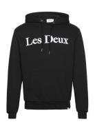 Charles Hoodie Tops Sweat-shirts & Hoodies Hoodies Black Les Deux