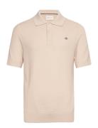 Structured Cotton Ss Polo Tops Polos Short-sleeved GANT