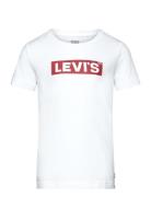 Levi's® Short Sleeve Boxtab Tee Tops T-shirts Short-sleeved White Levi...