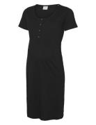 Mlmira Solid Jrs Nightgown 2F A. E. Noos Nattkjole Black Mamalicious