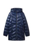 Hooded Lightweight Coat Fôret Jakke Navy Tom Tailor