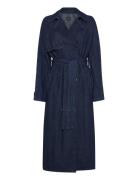 Denim Trench Coat Trench Coat Kåpe Blue Lee Jeans