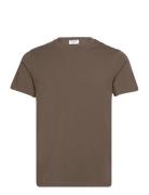 Stretch Cotton Tee Designers T-shirts Short-sleeved Brown Filippa K