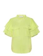 Cmbluebell-Shirt Tops Blouses Short-sleeved Yellow Copenhagen Muse