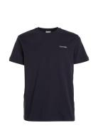 Micro Logo Interlock T-Shirt Tops T-shirts Short-sleeved Navy Calvin K...