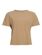 Vela Loose Tee Sport T-shirts & Tops Short-sleeved Brown Rethinkit