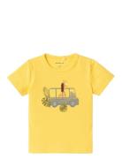 Nbmhico Ss Top Box Tops T-shirts Short-sleeved Yellow Name It