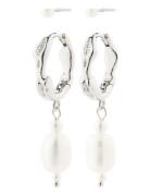 Constance Earrings 2-In-1 Set Øredobber Smykker Silver Pilgrim