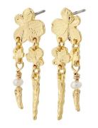 Zhuri Recycled Earrings Øredobber Smykker Gold Pilgrim