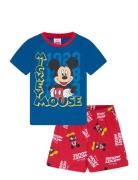 Pyjama Pyjamas Sett Blue Mickey Mouse