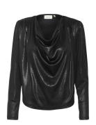 Maddixgz Sl Blouse Tops T-shirts & Tops Long-sleeved Black Gestuz