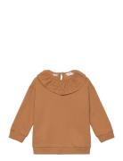 Babydoll Neck Sweatshirt Tops Sweat-shirts & Hoodies Sweat-shirts Brow...