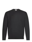 Ecovero O-Neck Knit Tops Knitwear Round Necks Black Lindbergh