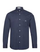 Reg Poplin Shirt Tops Shirts Casual Navy GANT