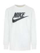 Ls-L/S Tee Tops T-shirts Long-sleeved T-shirts White Nike