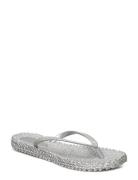 Flip Flop With Glitter Shoes Summer Shoes Sandals Flip Flops Silver Il...