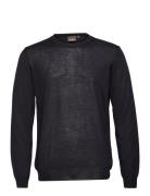 Custer Roundneck Designers Knitwear Round Necks Navy Oscar Jacobson