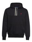 Rl Fleece-Lsl-Knt Designers Sweat-shirts & Hoodies Hoodies Black Polo ...