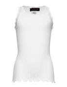 Rkbeatha Sl Strap Lace Top Tops T-shirts Sleeveless White Rosemunde Ki...