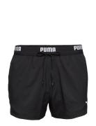 Puma Swim Men Logo Short Shorts 1P Sport Shorts Black Puma Swim