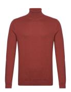 Slhberg Roll Neck Noos Tops Knitwear Turtlenecks Burgundy Selected Hom...