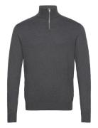 Jjeemil Knit Half Zip Noos Tops Knitwear Half Zip Jumpers Grey Jack & ...