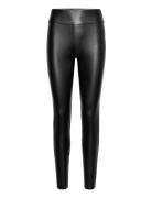 Vibarb Coated Hw Legging - Noos Bottoms Trousers Leather Leggings-Buks...