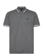 Paddy Sport Polos Short-sleeved Grey BOSS