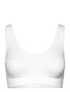 Elastic Bustier Lingerie Bras & Tops Soft Bras Tank Top Bras White Cal...