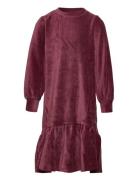 Sgkayla Velvet Rib Dress Dresses & Skirts Dresses Partydresses Burgund...