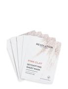 Revolution Skincare Biodegradable Detoxifying Pink Clay Sheet Mask 5 P...