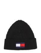 Fleece Big Flag Beanie Accessories Headwear Hats Beanie Black Tommy Hi...