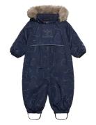 Hmlmoon Tex Snowsuit Sport Coveralls Snow-ski Coveralls & Sets Navy Hu...