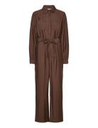 Mschhaura Joanita Jumpsuit Stp Bottoms Jumpsuits Brown MSCH Copenhagen