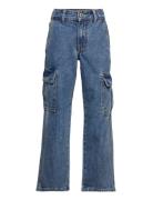 Worki Low Waist Cargo Bottoms Blue Grunt