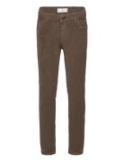 Corduroy Straight Trousers Bottoms Chinos Brown Mango