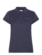 Lakeside Trail Solid Pique Polo Sport T-shirts & Tops Polos Blue Colum...