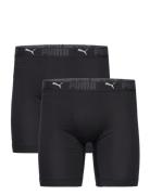 Puma Sport Cotton Long Boxer 2P Sport Boxers Black PUMA