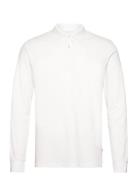 Albert Ls Organic / Recycle Tops Polos Long-sleeved White Kronstadt