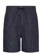 Otto Linen Shorts Bottoms Shorts Casual Navy Les Deux