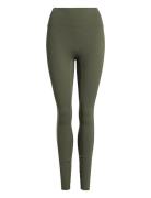 Butter Soft Tights All Day Bottoms Running-training Tights Khaki Green...