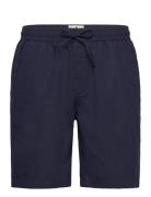 Aklt James Cot/Linen Ela Shorts Bottoms Shorts Casual Blue Anerkjendt