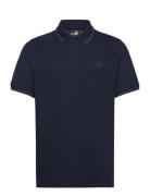 Tipped Pique Short Sleeve Polo Designers Polos Short-sleeved Blue Timb...