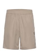 Relaxed Track Shorts Bottoms Shorts Sweat Shorts Beige Roots By Han Kj...